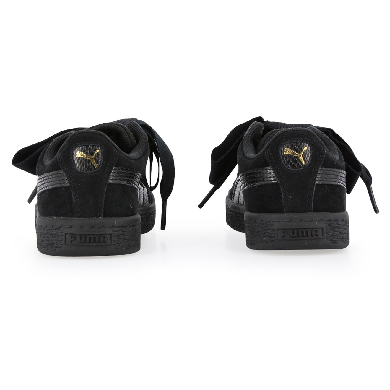 Puma Baskets en Velours de Cuir Ps Suede Heart noires