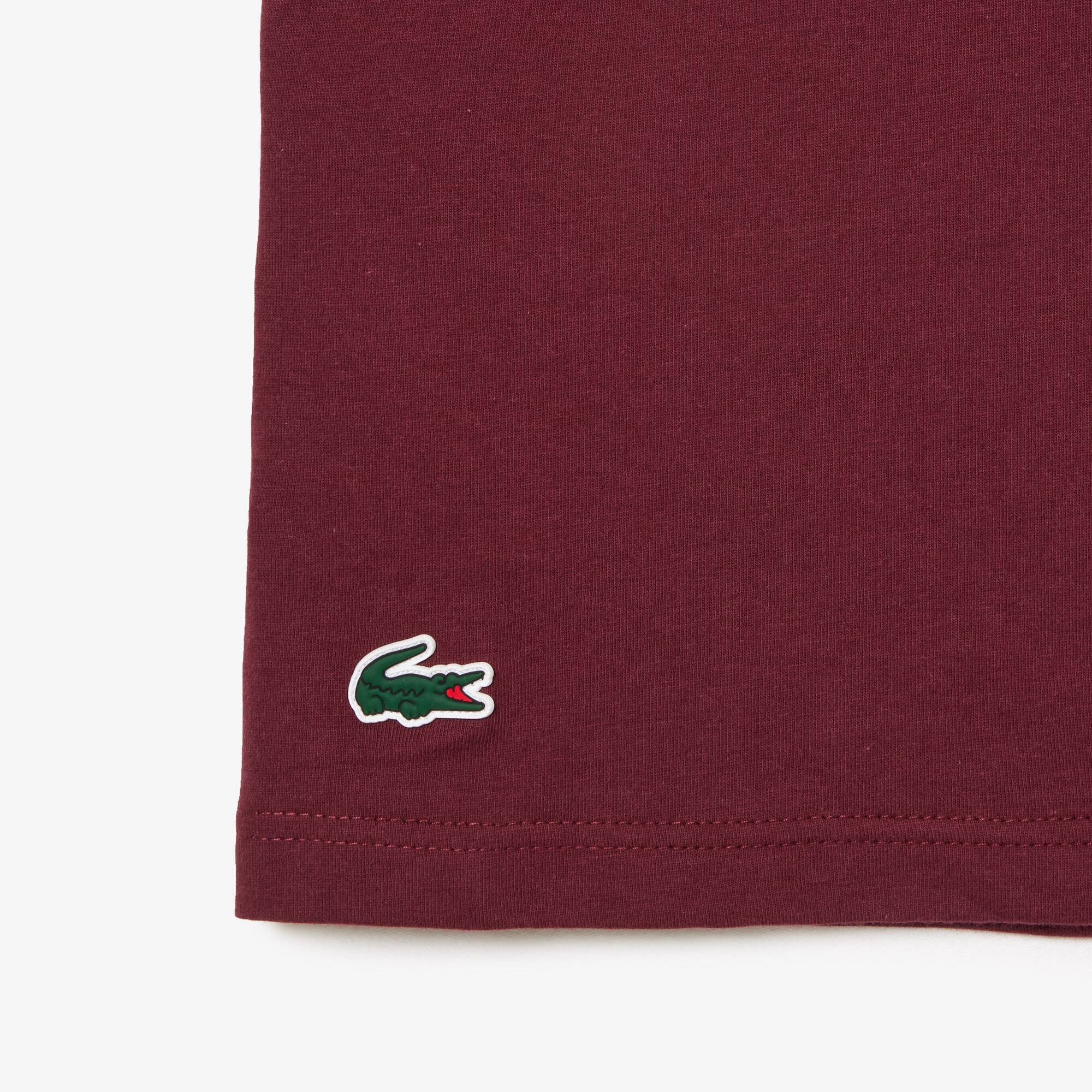 Sport T-Shirt aus Baumwolljersey T-Shirts - Rot - Lacoste - Herren