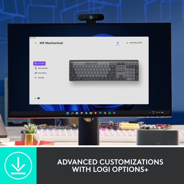 Logitech MX Mechanical trådløst tastatur (graphite)