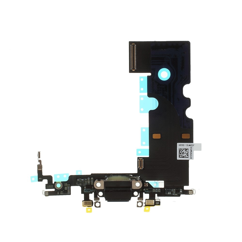iPhone 8 Lightning Dock Connector Flex   Dual Mikrofon   Home Button Sensor - Schwarz