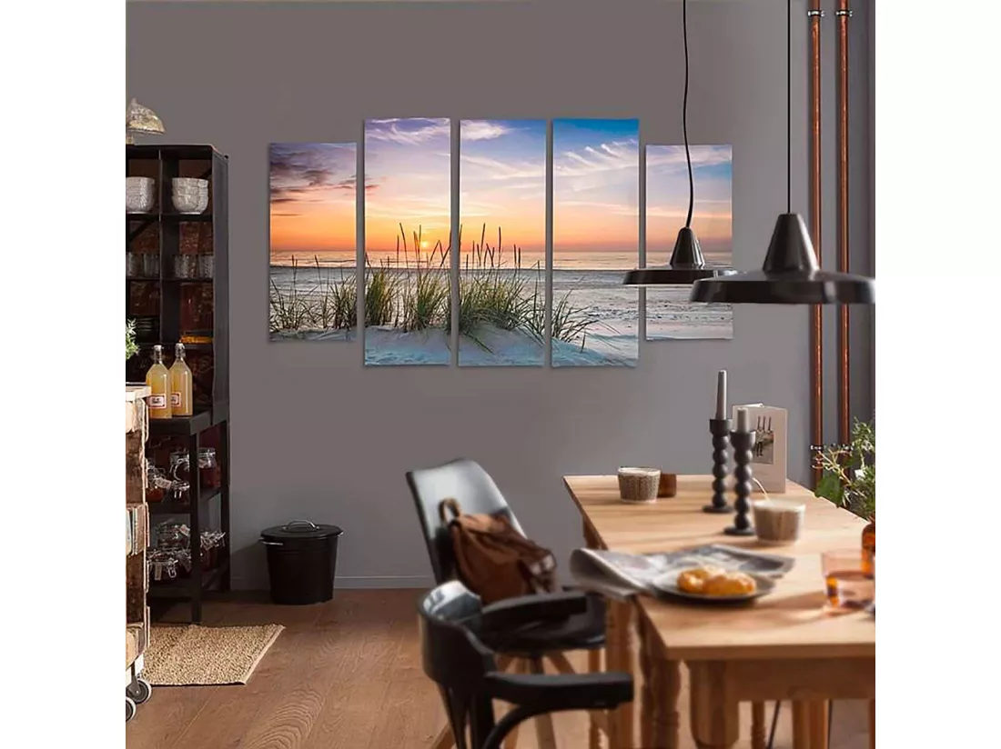 Tableau de l'herbe sur la plage - 200 x 100 cm
