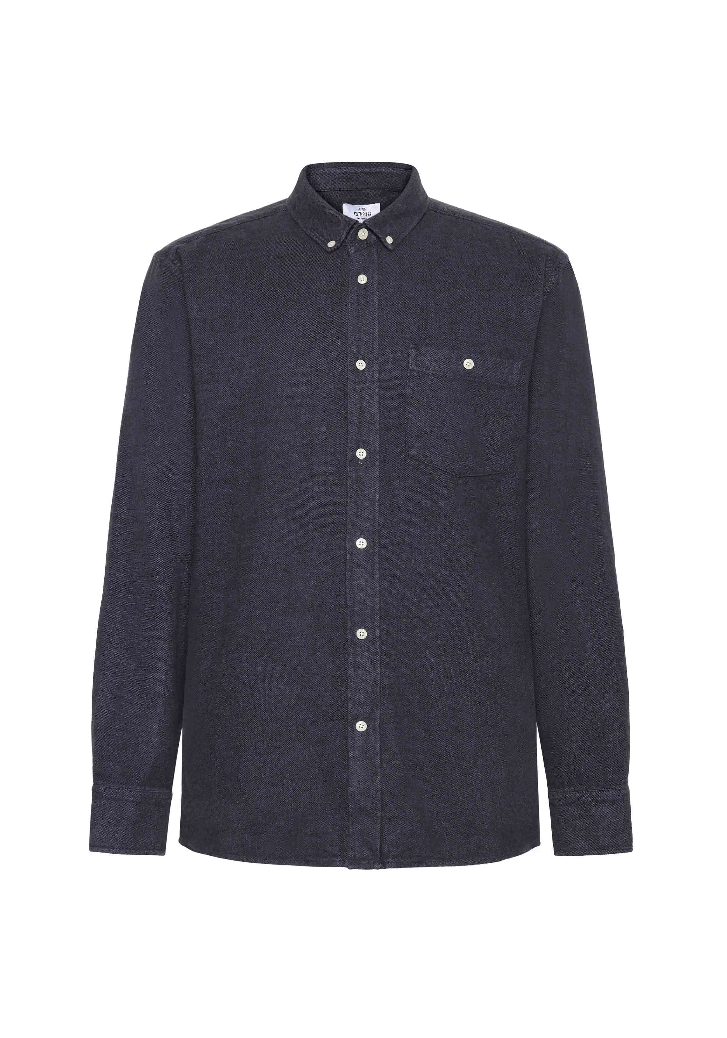 Klitmøller Collective Hemd Benjamin Lumber Navy Overdye