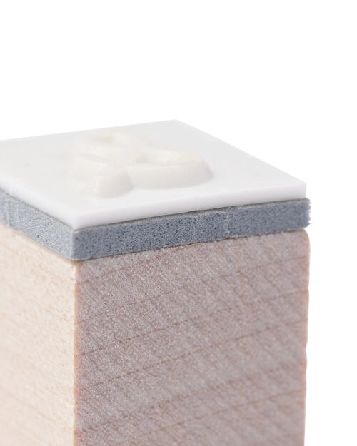 lot de tampons en bois avec chiffres