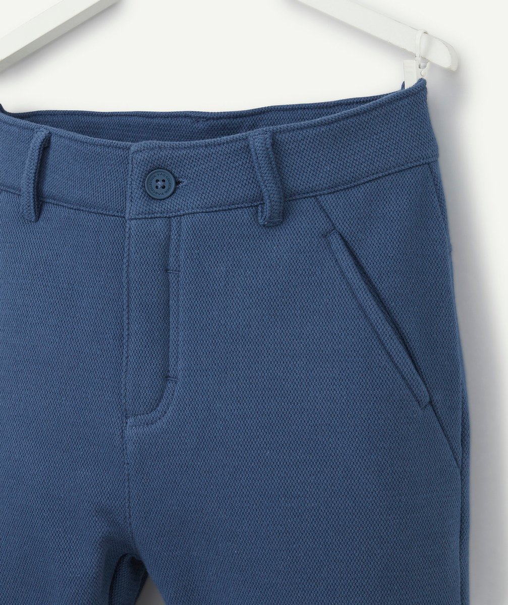 PANTALON BLEU RELAX GARÇON EN FIBRES RECYCLÉES