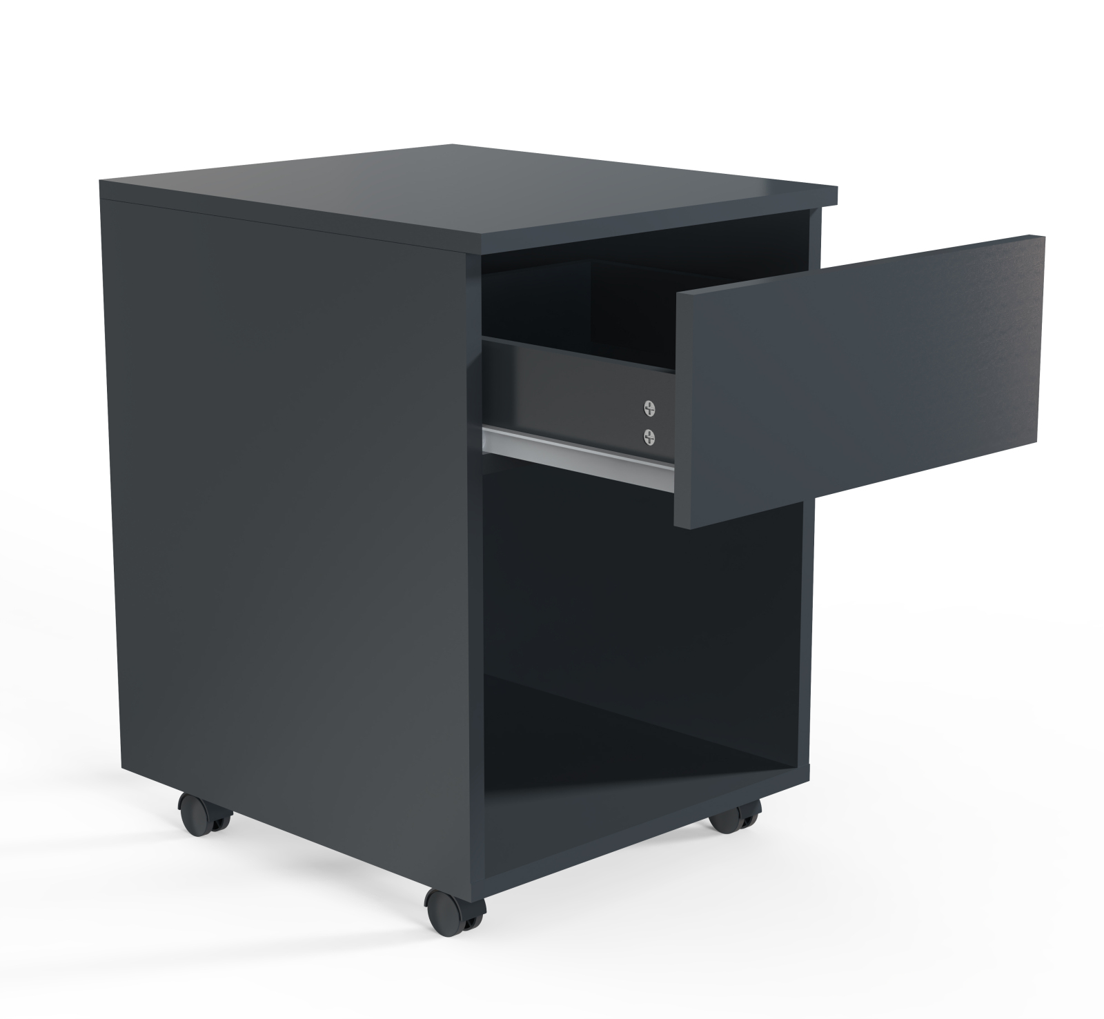 Rollcontainer DALOSA - anthrazit - Schublade - 39x45 cm