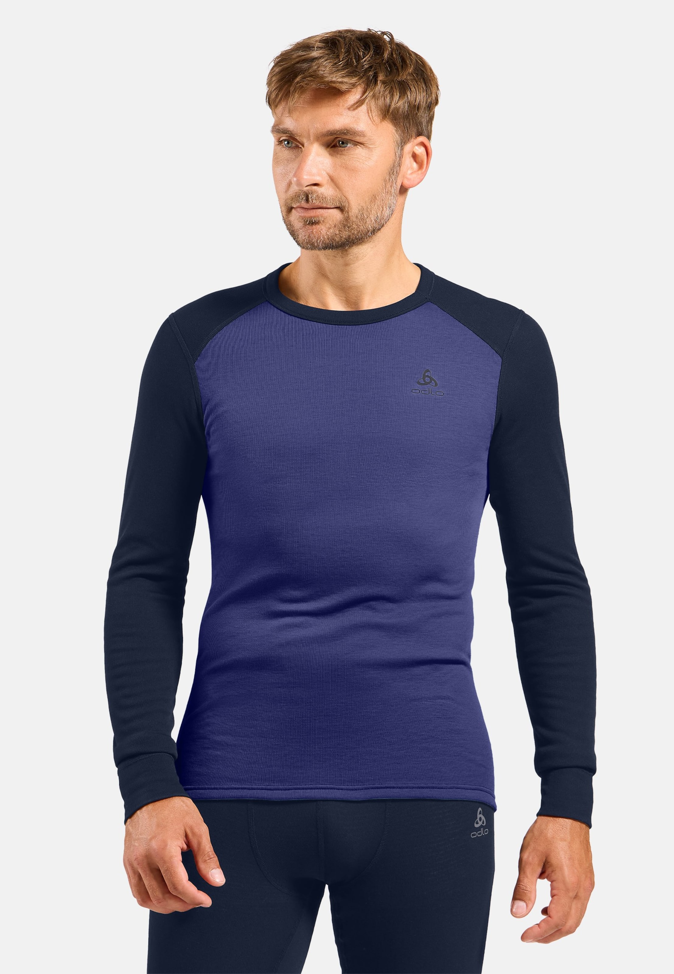 Active Warm Base layer Set in dark sapphire - skipper blue