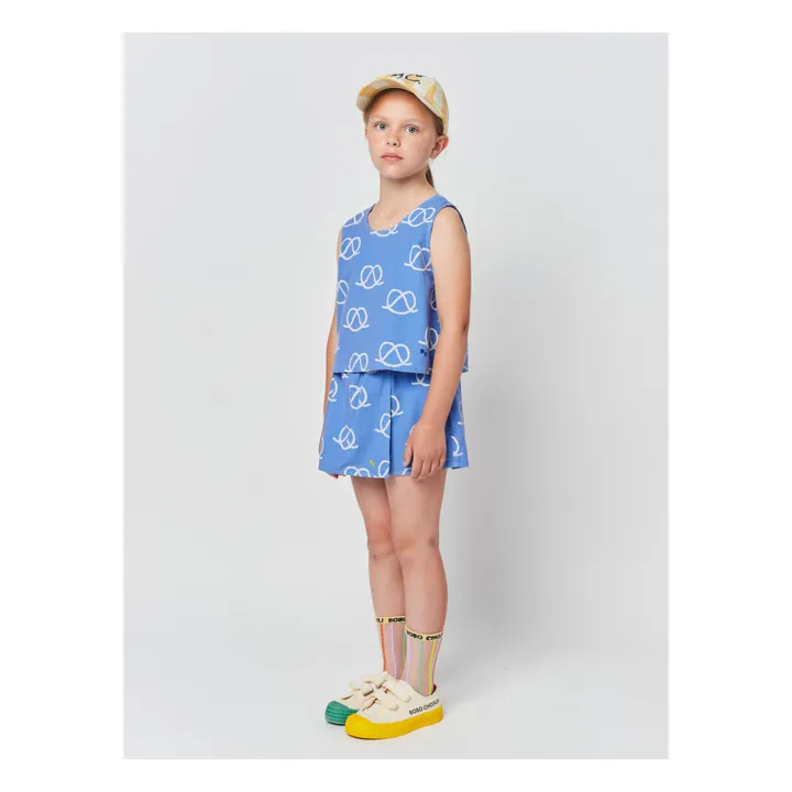 Bobo Choses Jupe-Short Coton Bio Cordages | Bleu