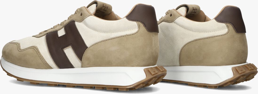 bruine hogan lage sneakers h601 allacciato