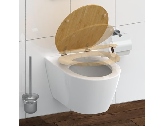 SCHUTTE - Schütte siège de toilette fermeture en douceur natural bambo...
