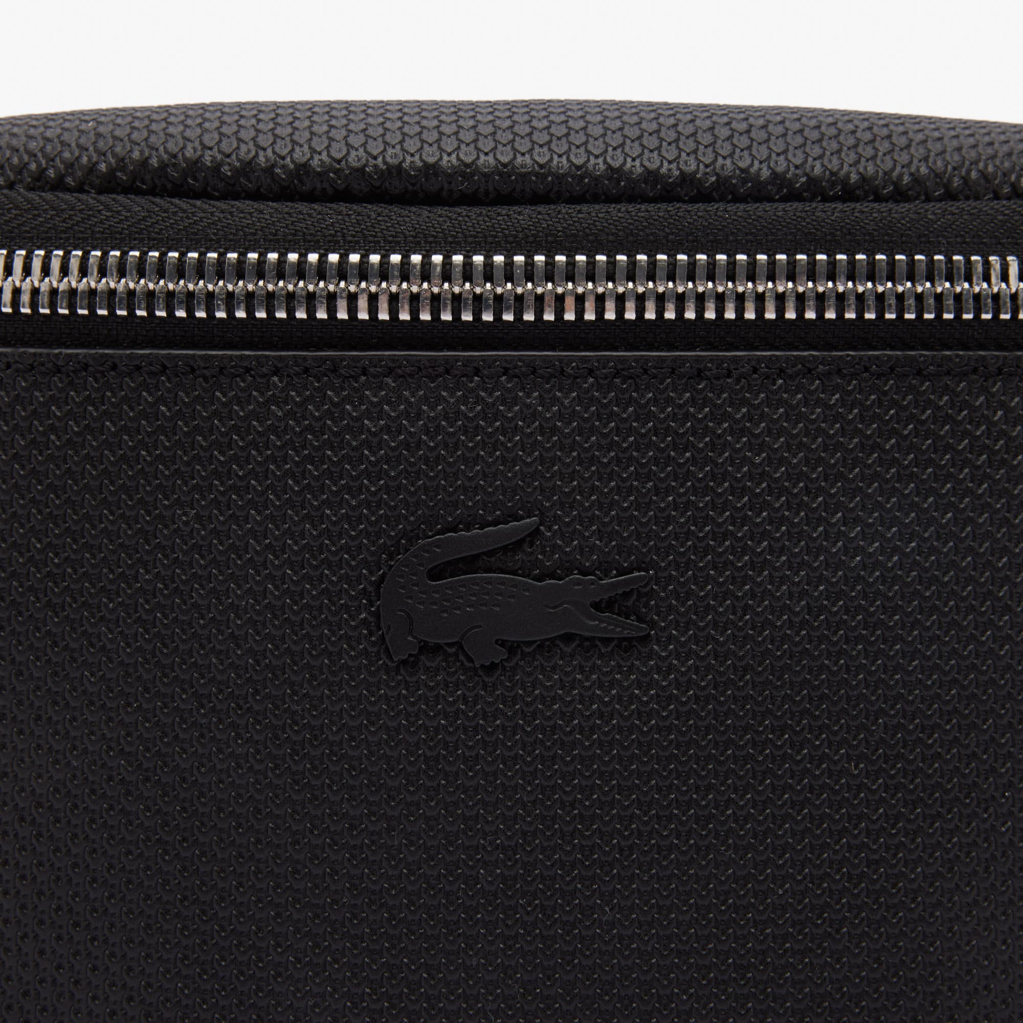 Sac banane Chantaco en cuir souple uni Sacs banane - Noir - Lacoste - Homme