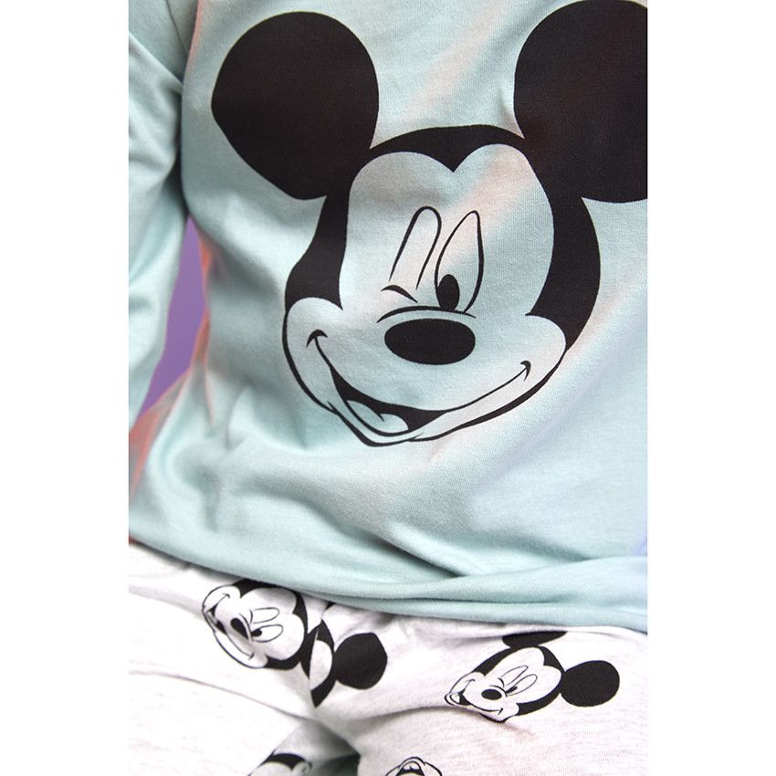 Pyjama 2 pièces en jersey Mickey Disney pour garçon - Vert