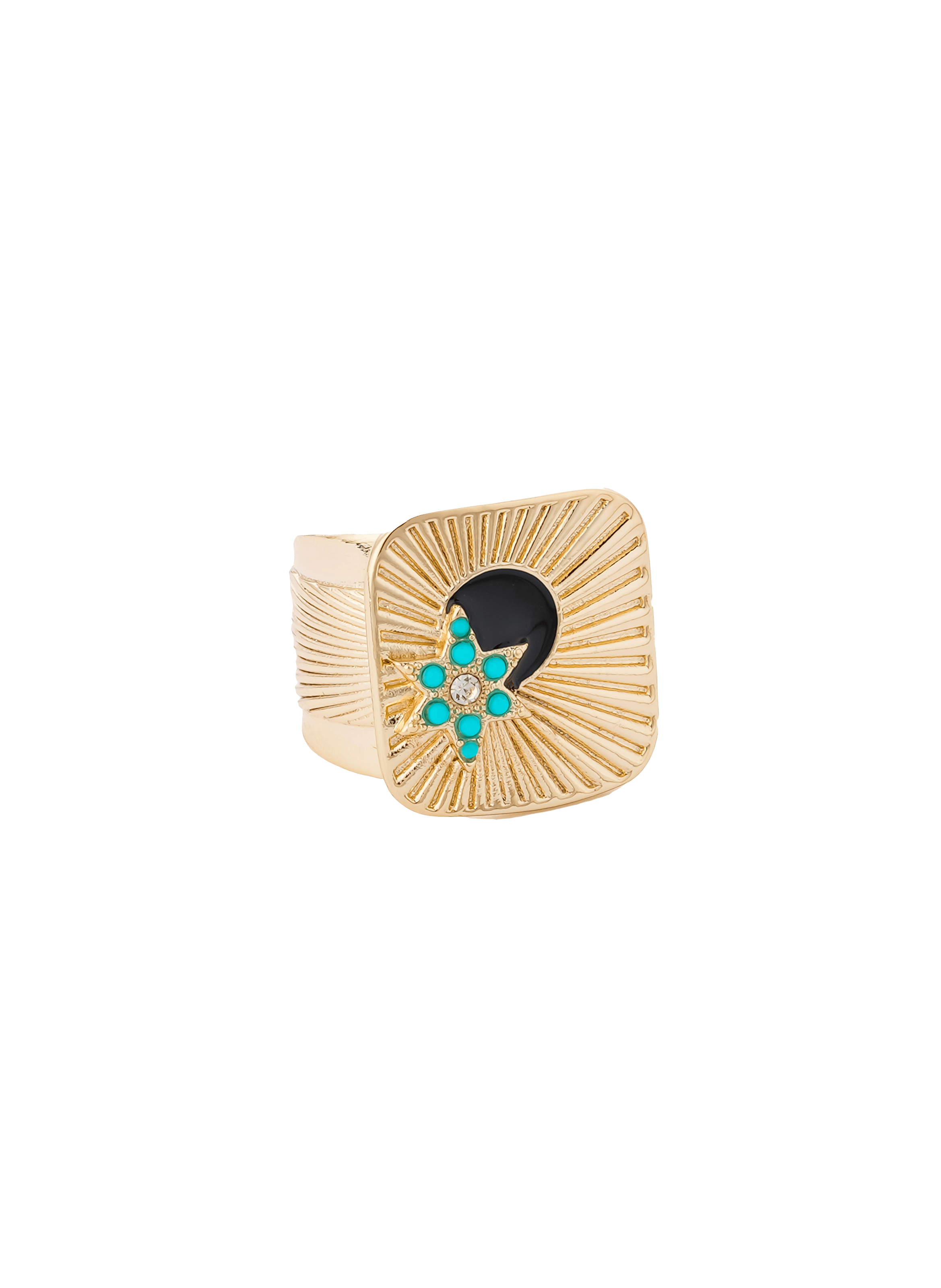 CAPRICE - Bague ajustable en laiton | Doré