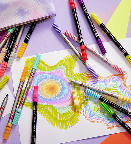 Faber-Castell Filzstifte - Doppel Dick/Dünn - 10 st. - Pastel