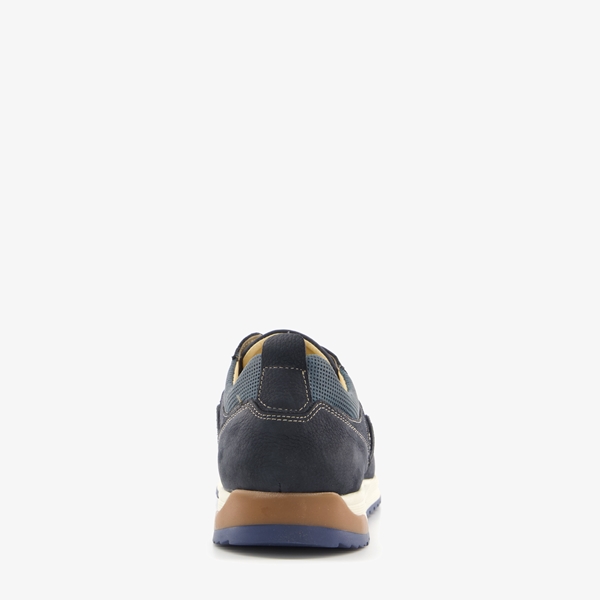 Van Beers leren heren veterschoenen blauw