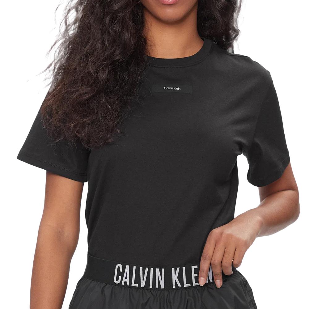 Calvin Klein Jeans T-shirt Noir Femme Calvin Klein Micro Logo