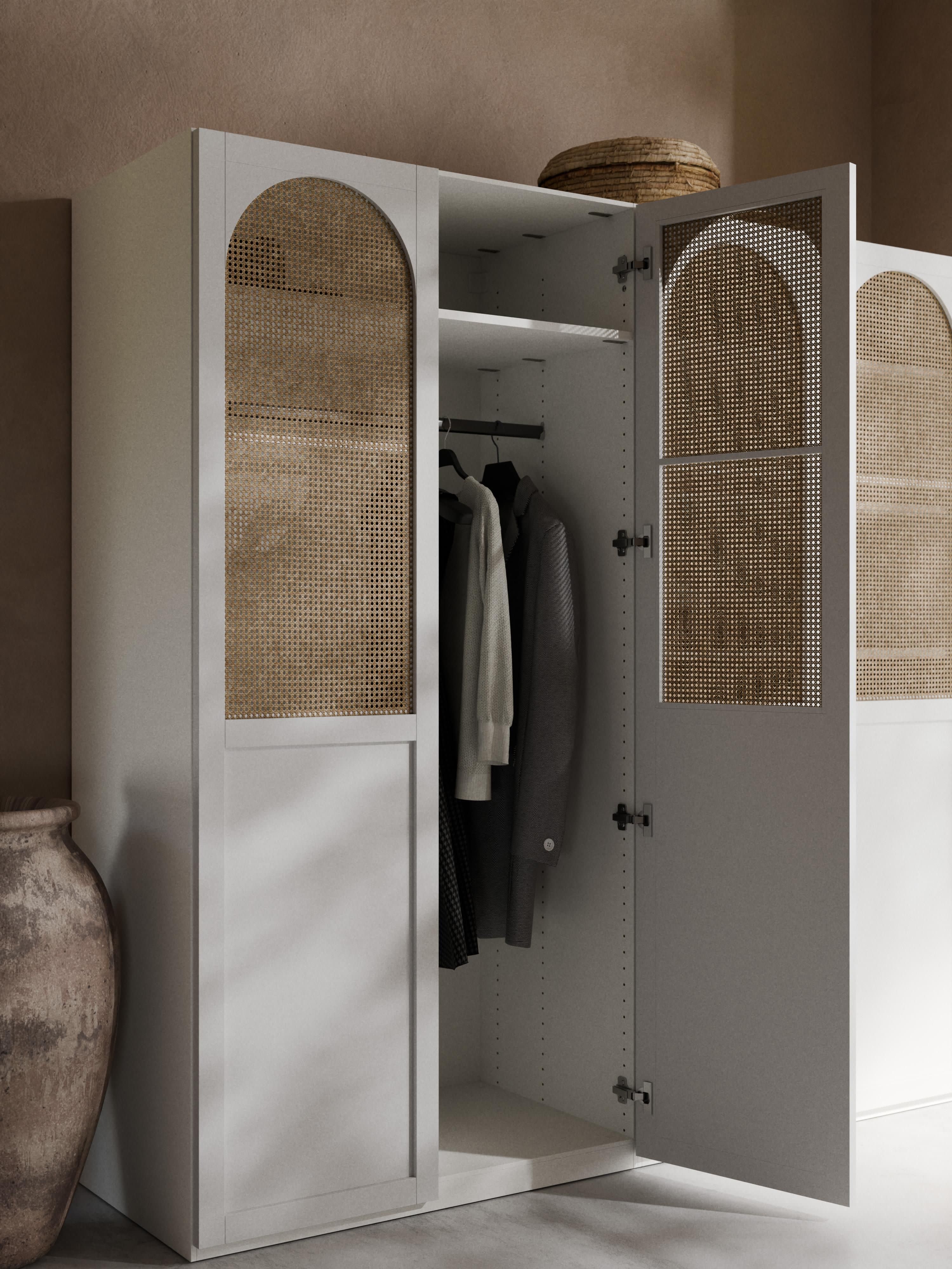 Modulaire draaideurkast Jeanne, 200 cm breed, diverse opties