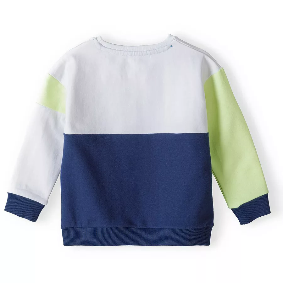 MINOTI Sweatshirt und Shorts Set DunkelblauWeiß