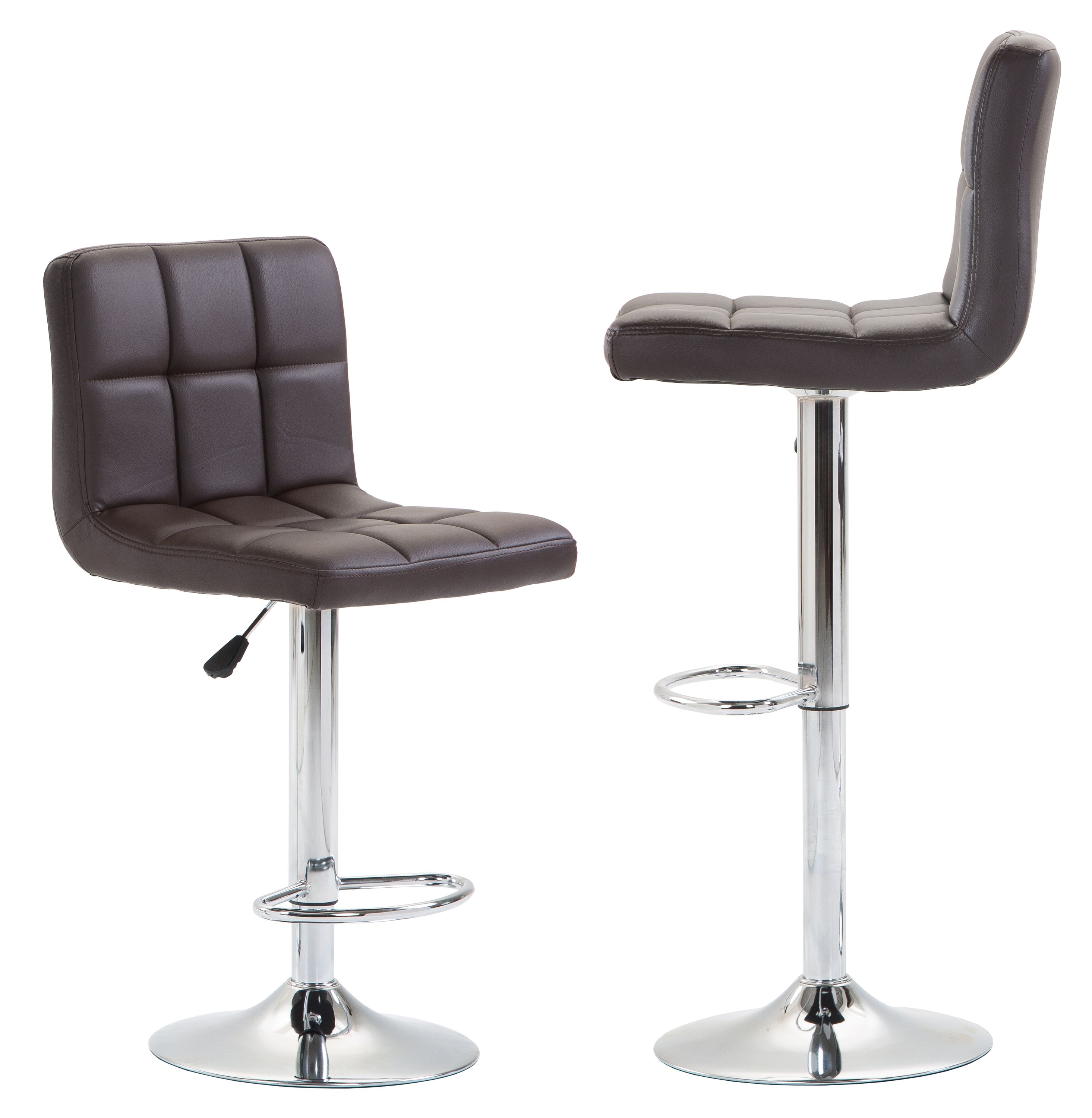 Barhocker LIMA 2er Set braun