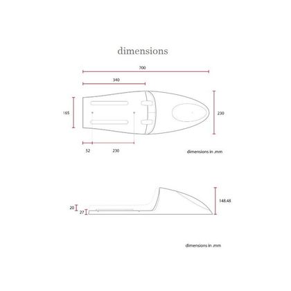 Selle confort Brazoline CAFE RACER DELUXE FC Universel - Noir