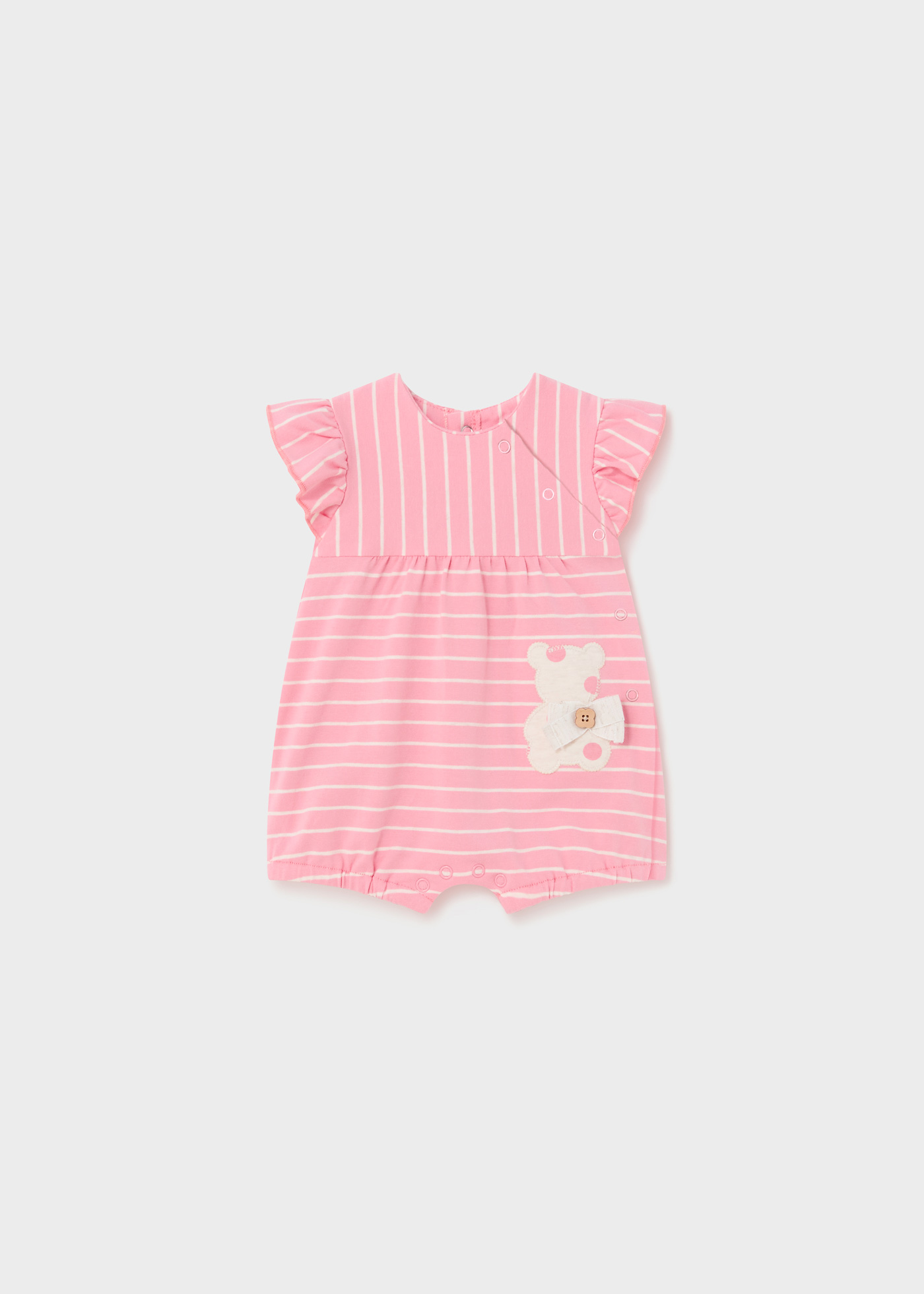 Conjunto de 2 macacões curtos Better Cotton para recém-nascidos, cor Jade