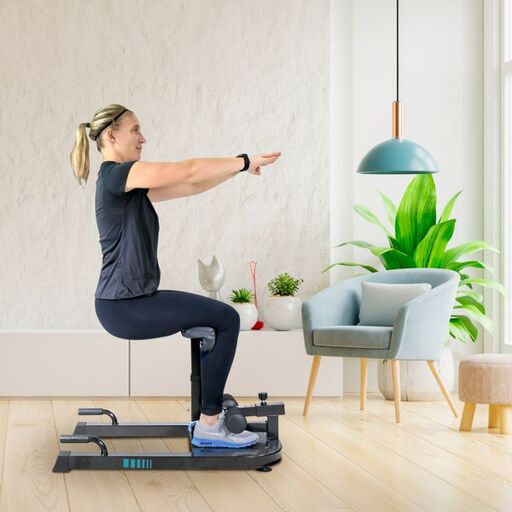 Máquina multifuncional para agachamento profundo Squat Fortius 84 x 48 x 73 cm com encosto duplo