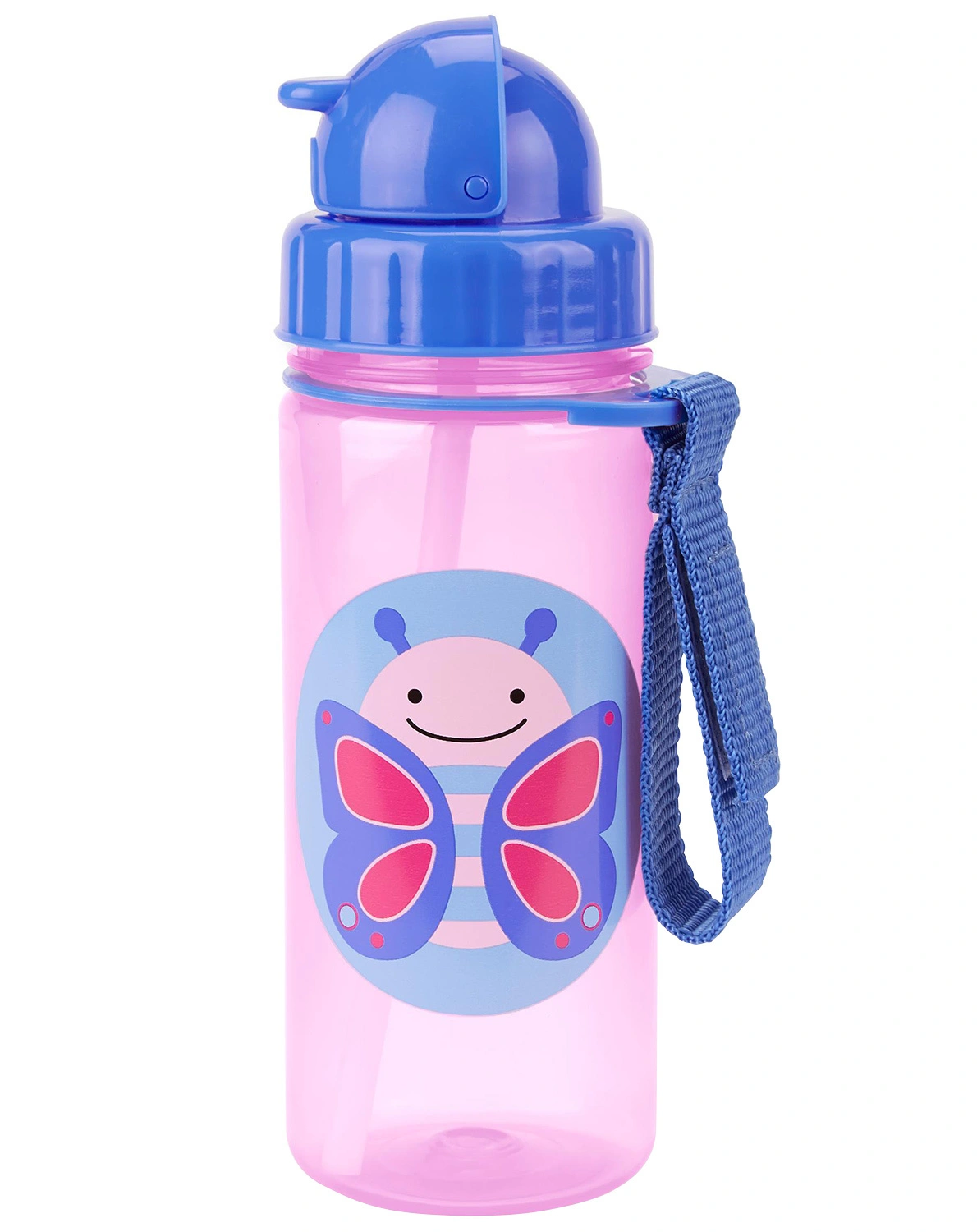 Trinkflasche ZOO -  SCHMETTERLING (385ml) in lila/