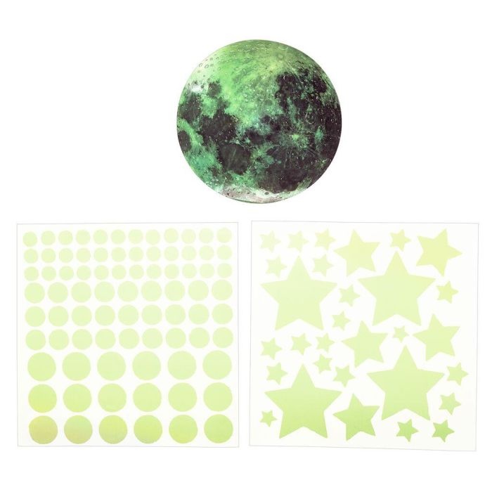 Megalight Maan en sterren glow in the dark set 111 stickers