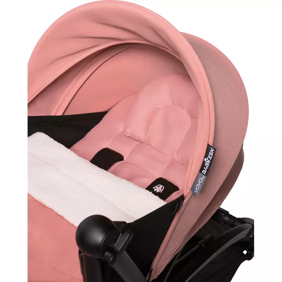 BABYZEN Kinderwagen YOYO2 0+ Black mit Neugeborenenaufsatz Ginger