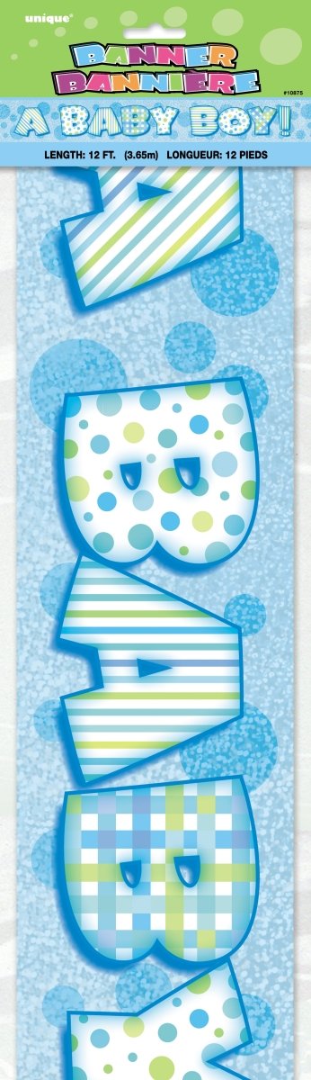 Baby Banner Blauw 3,65m