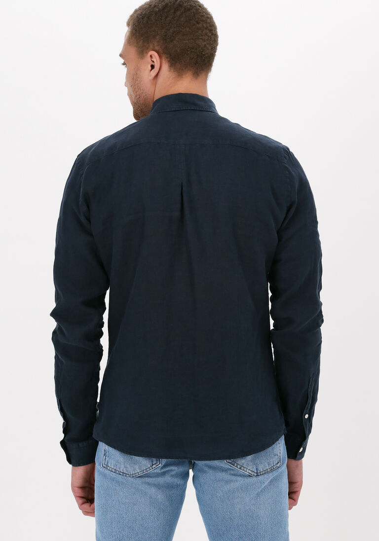 THE GOODPEOPLE donkerblauwe the goodpeople casual overhemd soho
