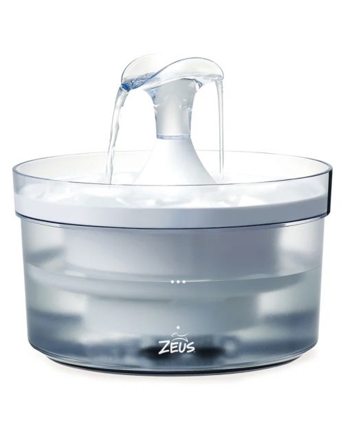 Zeus Drinkfontein - Hondendrinkbak - 19x23.5x22 cm 1.5 l Wit