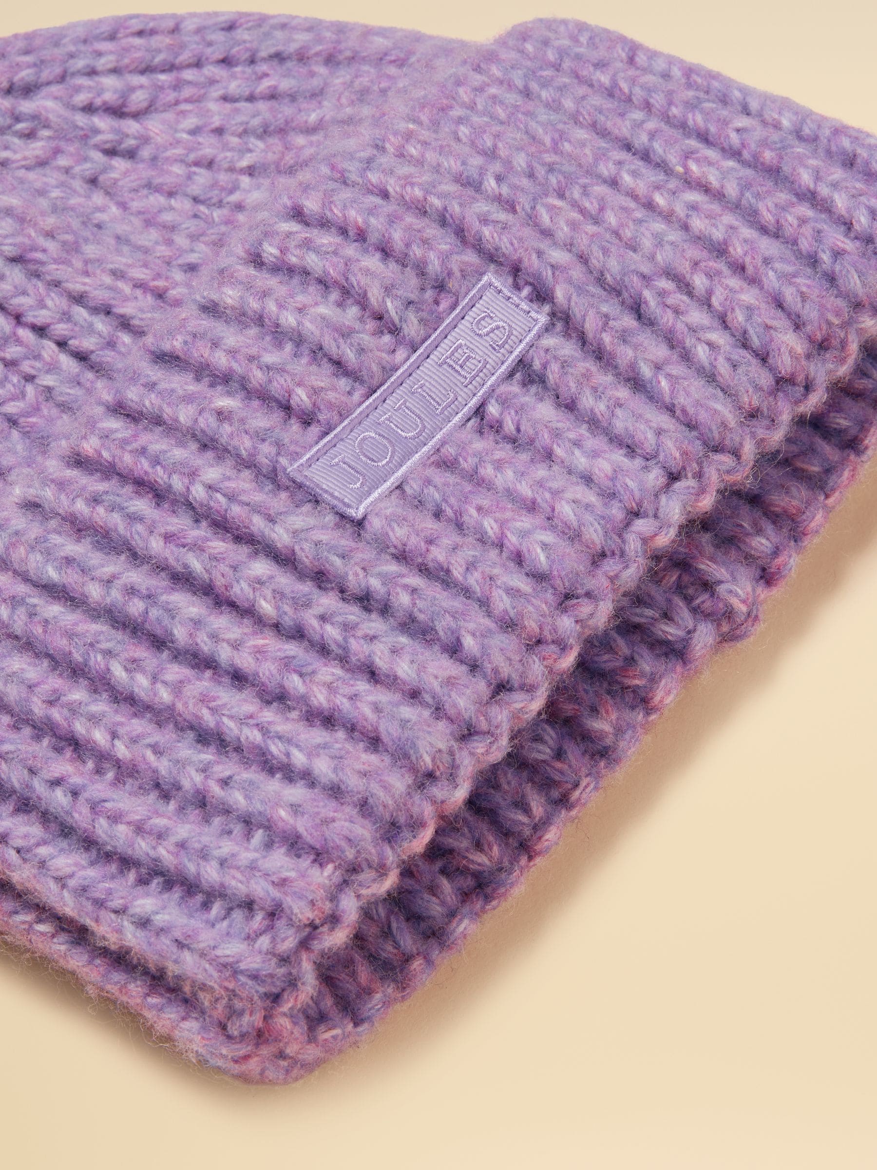 Paars - Joules Rosa beanie-muts