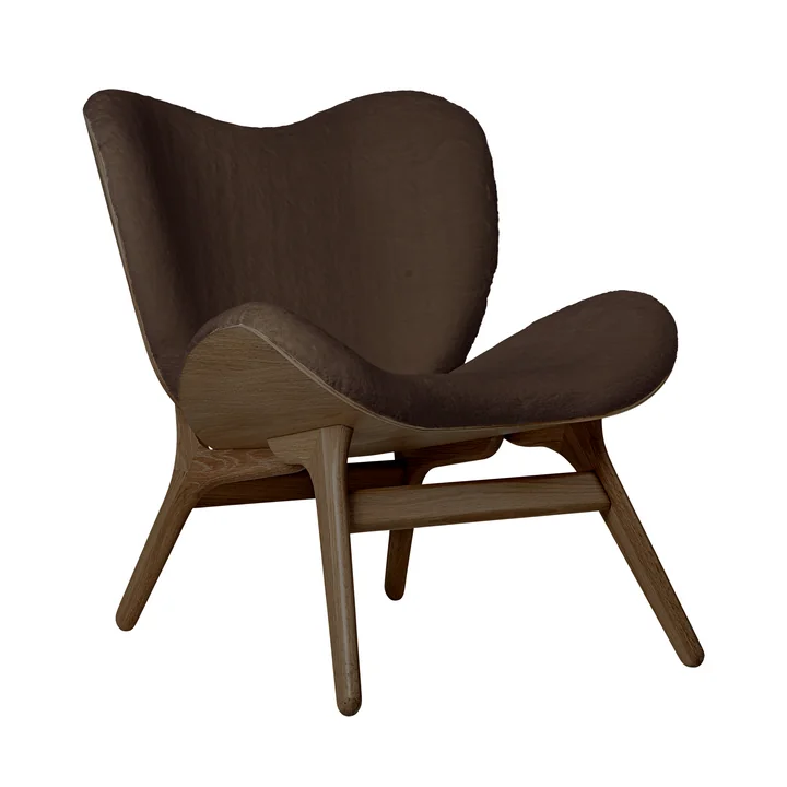 Umage - A Conversation Piece Sessel, Eiche dunkel / teddy braun