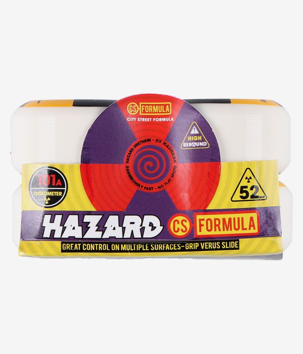 Madness Hazard Radio Active CS Conical Rollen (white) 52mm 101A 4er Pack