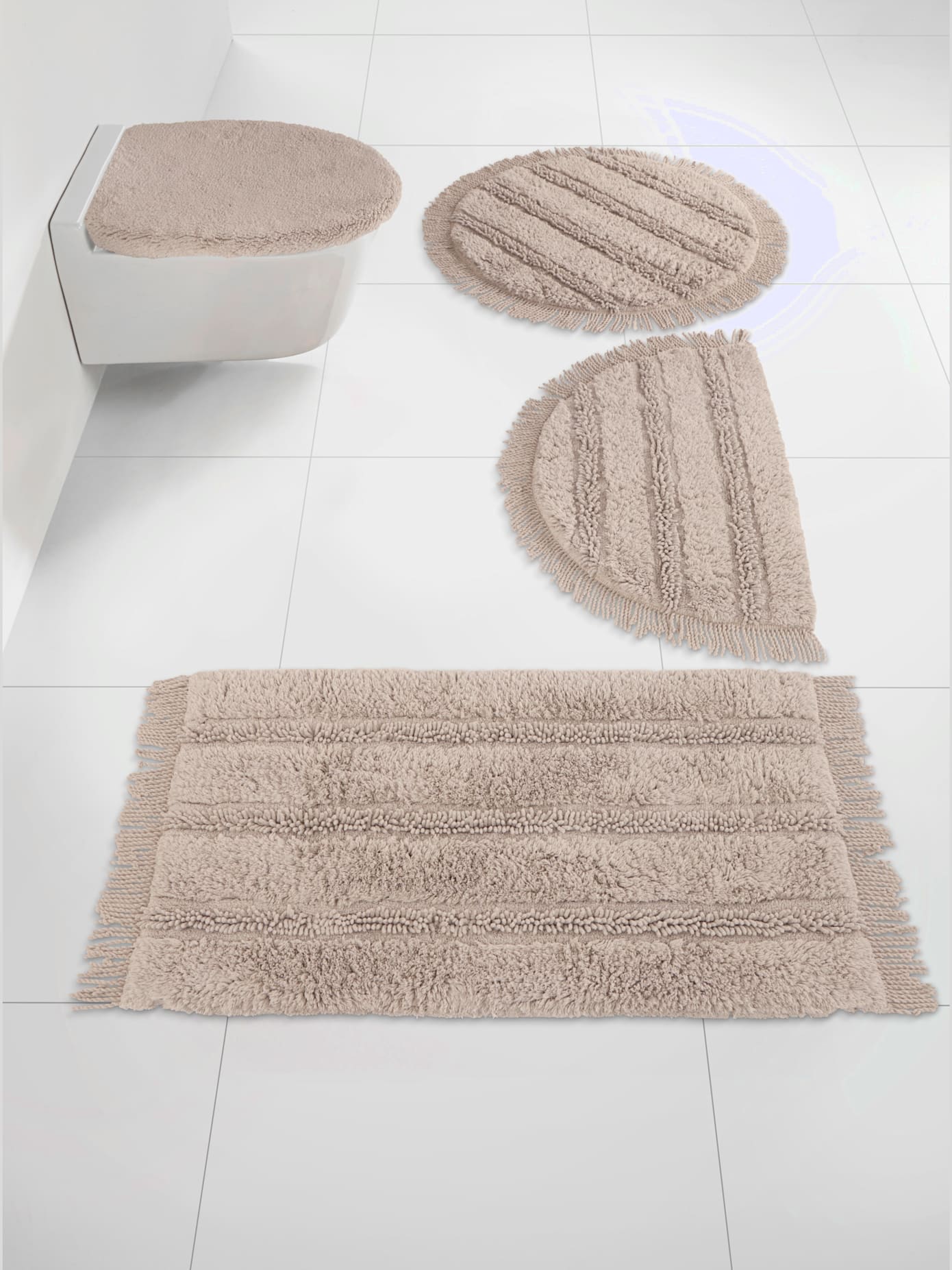 Tapis de bain en coton recyclé