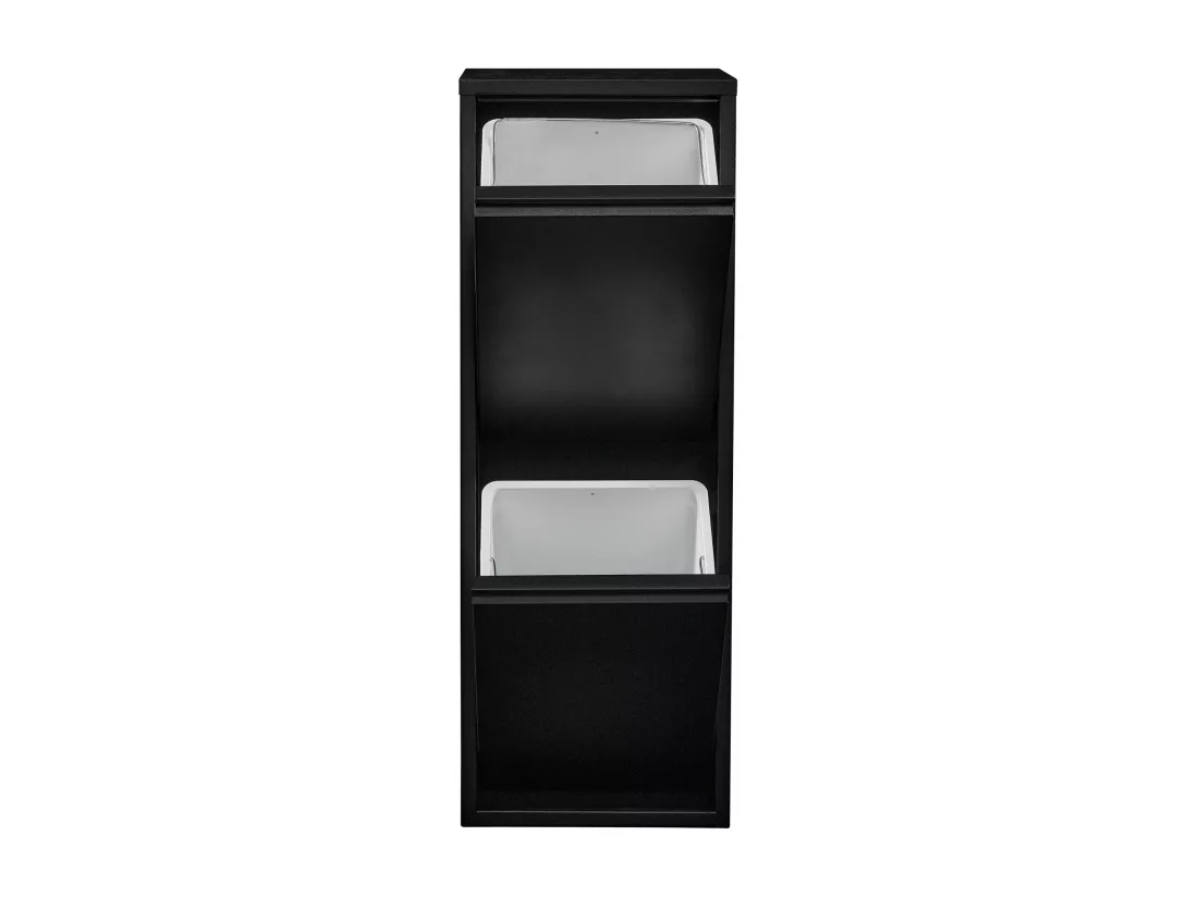 Poubelle de recyclage murale noire 33 x 25 x 93 cm 03_0008199