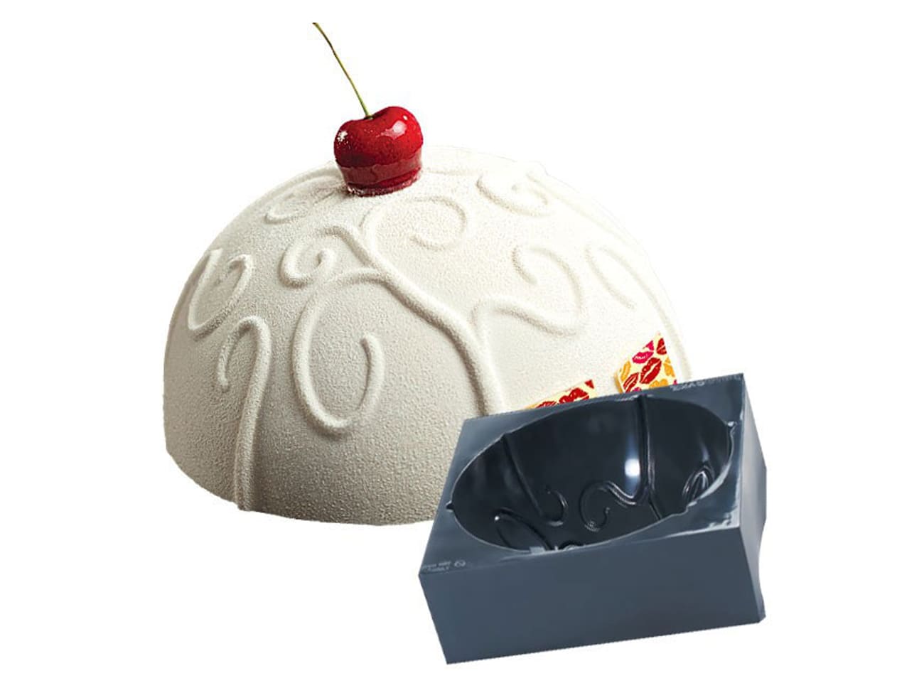 Moule dôme baroque - Pavocake - Ø 18 x ht 9 cm - Pavoni