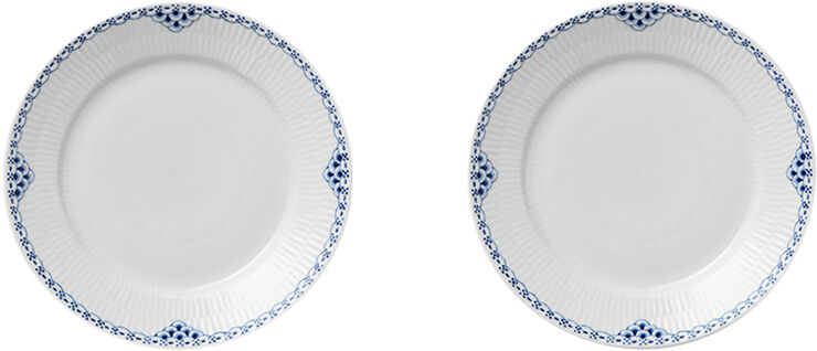 Royal Copenhagen Prinsesse 2-pak tallerkner 22cm Hvid