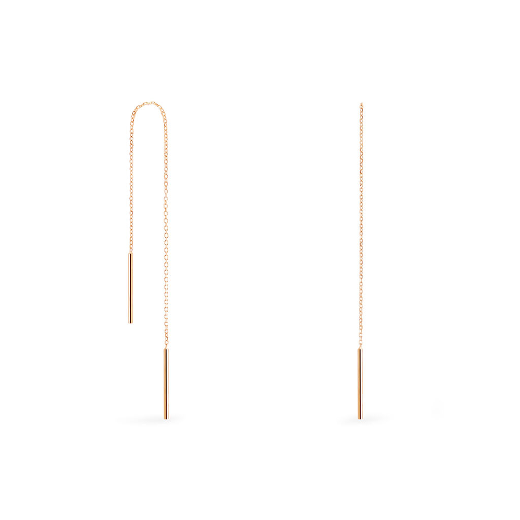 Boucles D'oreilles Pendantes Pink Or Rose