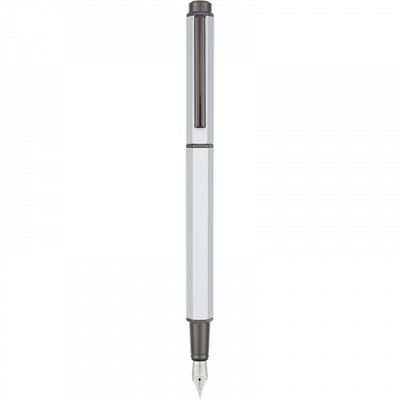 Oberthur Belgrade - Parure de stylo plume et roller - argent