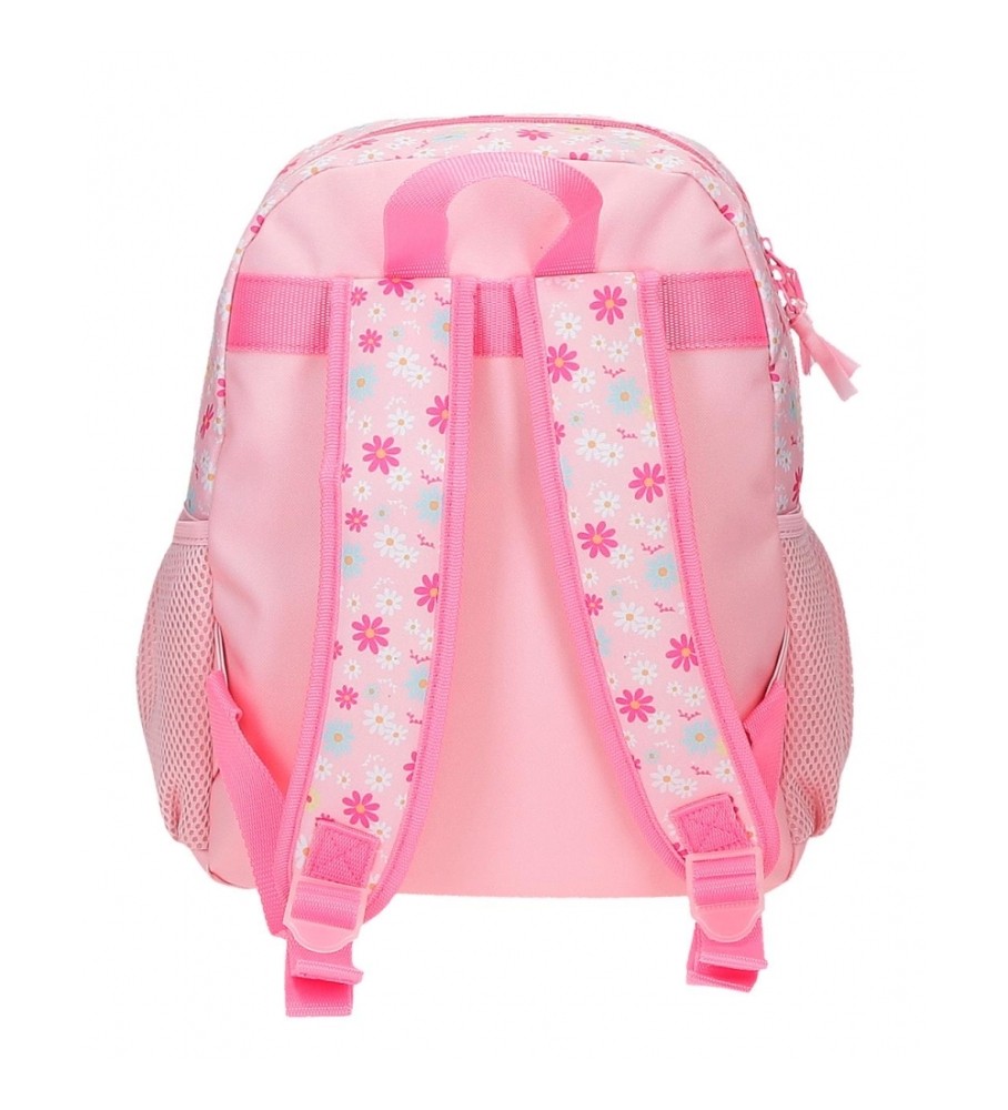 Mochila Roll Road Coffee Shop 33cm rosa
