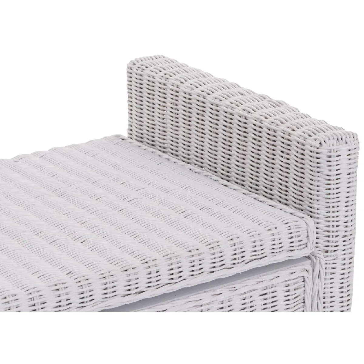 Mendler Coffre de stockage M92 - Blanc