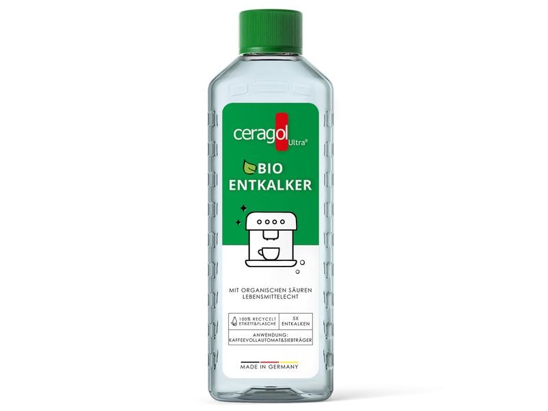 Ceragol Bio Entkalker 0.5 l Natürliche Entkalkungslösung für alle Kaffeevollautomaten & Siebträgermaschinen