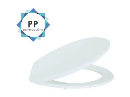 Abattant wc Blanc - Charnières PS MSV