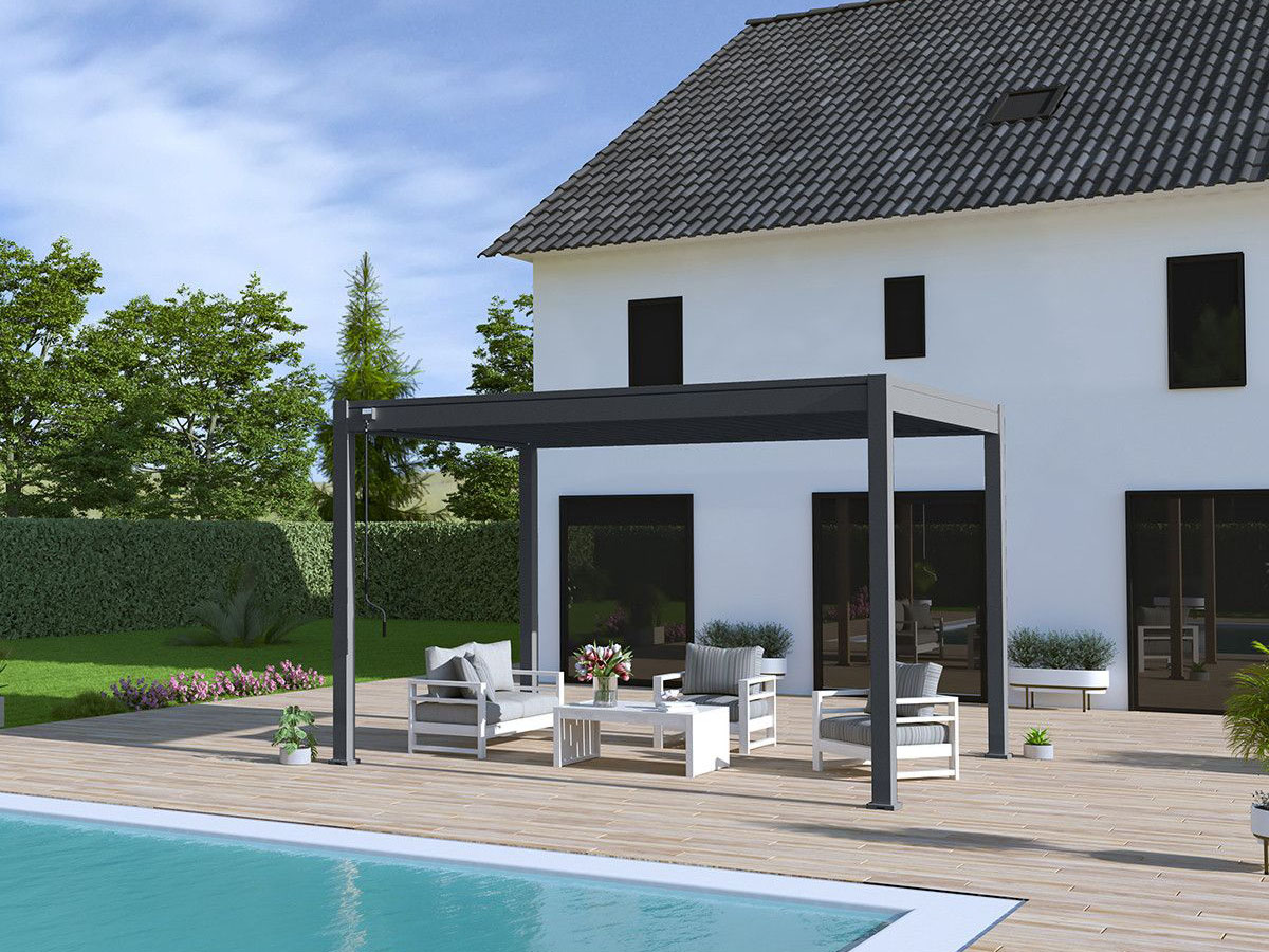 Novum ORION 300 x 400 cm Terrasoverkapping - Black