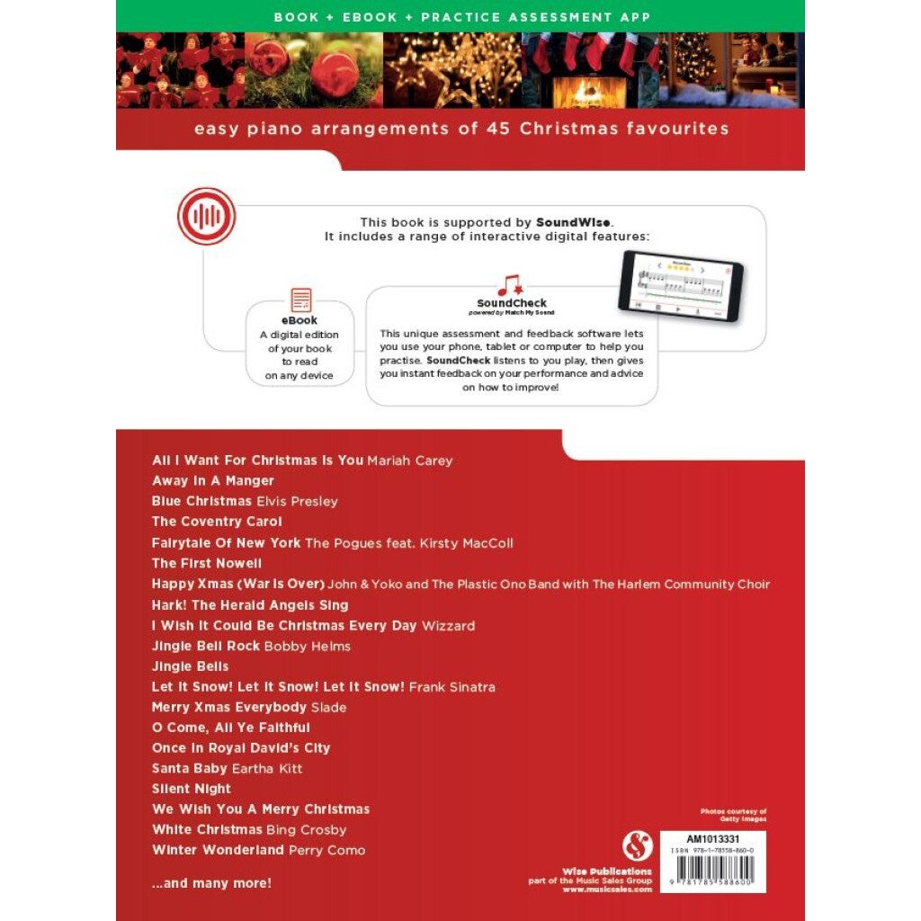 Wise Publications Really Easy Piano: Bumper Christmas Book pianoboek met audio online