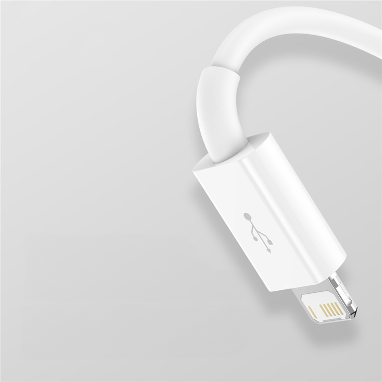 (1m) 3.5A 3in1 USB A auf USB C / Lightning / Micro USB Ladekabel Datenkabel - Weiss