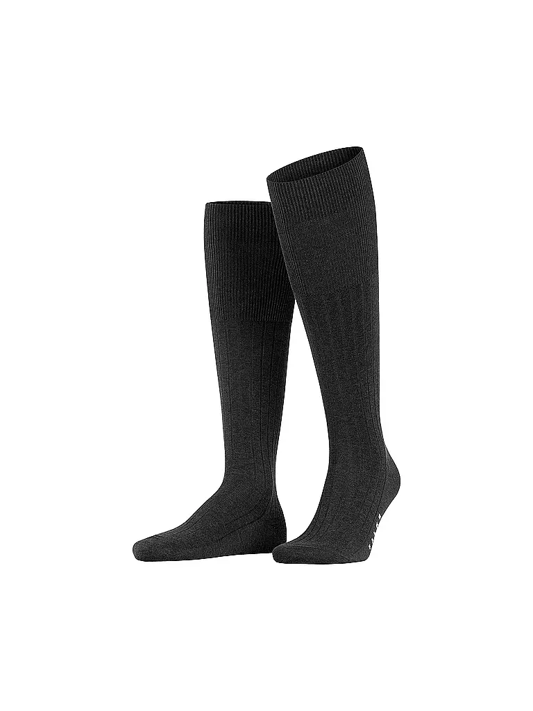 FALKE Stutzen MILANO antracite melange grau