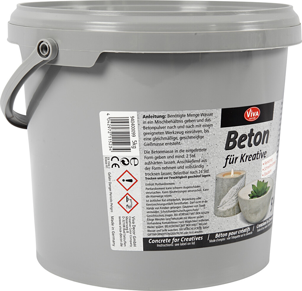Hobbybeton - Grå - 5000 G