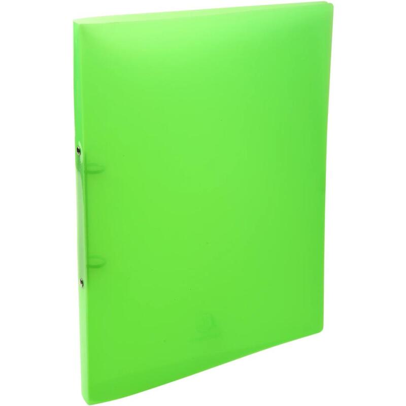 Classeur 2 anneaux plastifié Exacompta Crystal colours A4 - Dos 2 cm couleurs assorties